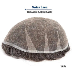 Premier Swiss Lace Toupee – Ultra-Light AIR-Lace Men's Hair Prosthesis My Store