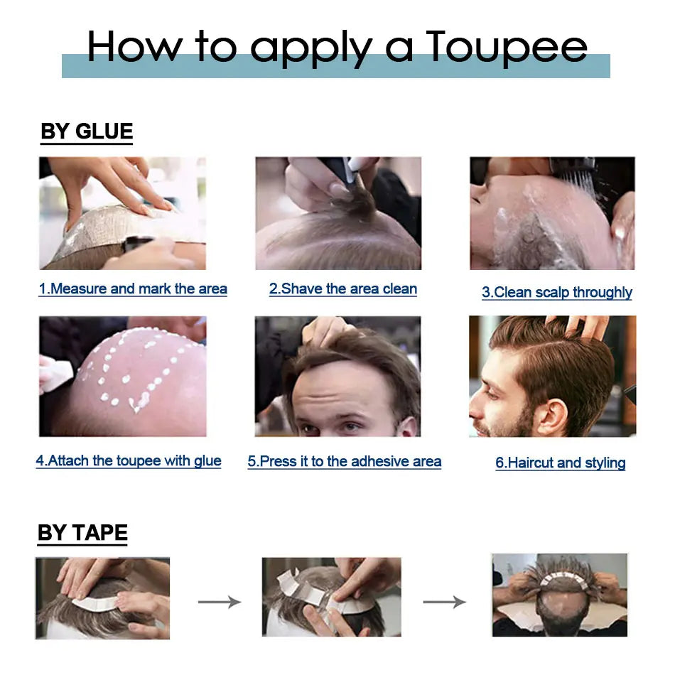 Premier Swiss Lace Toupee – Ultra-Light AIR-Lace Men's Hair Prosthesis
