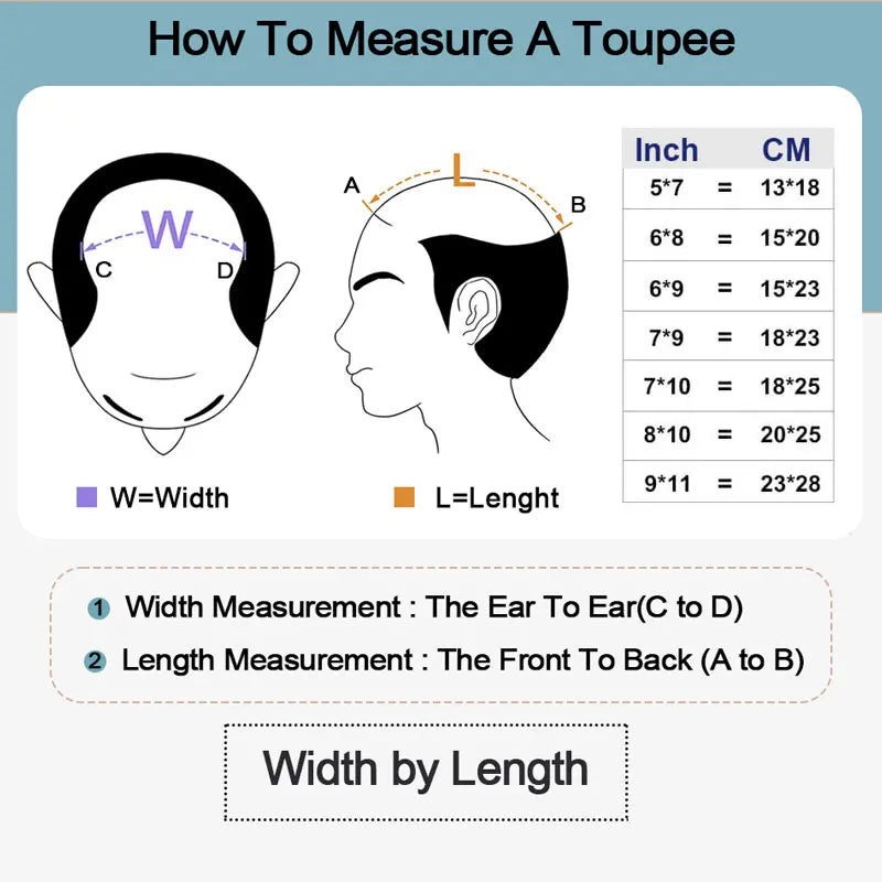Men’s Mono Toupee – 6" Capillary Prosthesis with 100% Human Hair